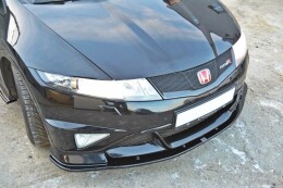Cup Spoilerlippe Front Ansatz passend für HONDA CIVIC VIII TYPE R GP schwarz Hochglanz