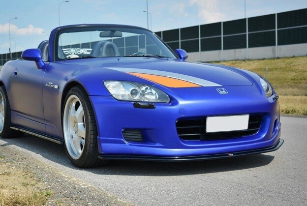 Cup Spoilerlippe Front Ansatz für v.2 HONDA S2000 schwarz Hochglanz