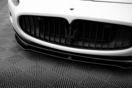 Street+ Spoilerlippe Front Ansatz passend für Maserati Granturismo Mk1 schwarz Hochglanz