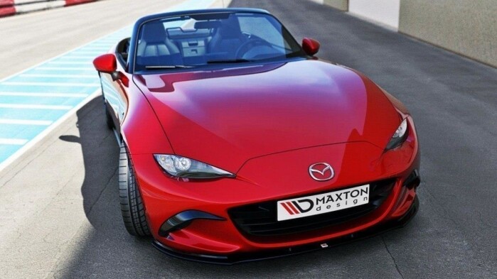 Cup Spoilerlippe Front Ansatz V.1 für Mazda MX-5 ND Mk4 schwarz Hochglanz