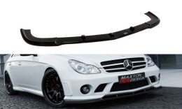 Street+ Spoilerlippe Front Ansatz passend für Mercedes CLS C219 - W204 AMG LOOK schwarz Hochglanz