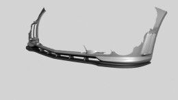 Cup Spoilerlippe Front Ansatz passend für Mercedes-Benz C63 AMG Limousine / Kombi W204 / S204 schwarz Hochglanz