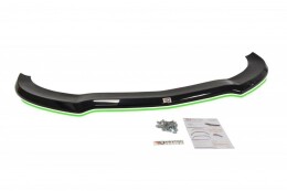 Cup Spoilerlippe Front Ansatz V.1 passend für MERCEDES CLA 45 AMG C117 (vor Facelift) schwarz Hochglanz