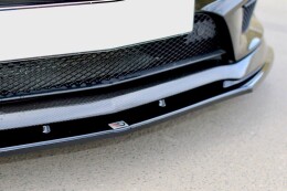 Cup Spoilerlippe Front Ansatz V.2 passend für MERCEDES CLA 45 AMG C117 (vor Facelift) schwarz Hochglanz
