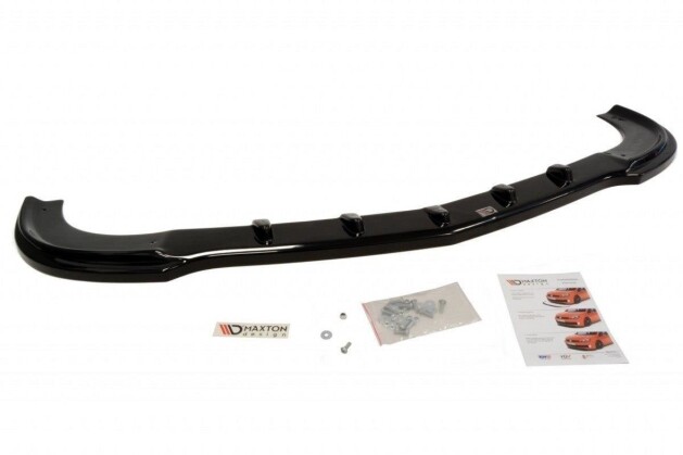 Cup Spoilerlippe Front Ansatz passend für MERCEDES CLK W209 (passend für ME-CLK-209-AMG204-F1 STOßSTANGE) schwarz Hochglanz