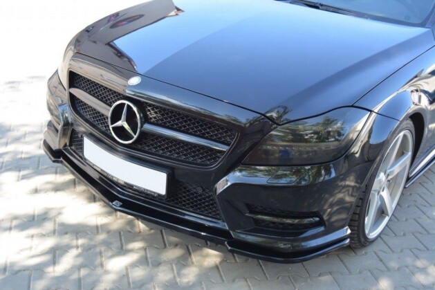 Cup Spoilerlippe Front Ansatz für Mercedes-Benz CLS AMG-Line C218 schwarz Hochglanz