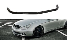 Street+ Spoilerlippe Front Ansatz passend für Mercedes CLS C219 Serie schwarz Hochglanz