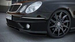 Cup Spoilerlippe Front Ansatz für MERCEDES E W211 AMG FACELIFT schwarz Hochglanz
