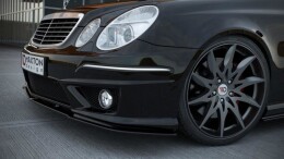 Cup Spoilerlippe Front Ansatz passend für MERCEDES E W211 AMG FACELIFT schwarz Hochglanz
