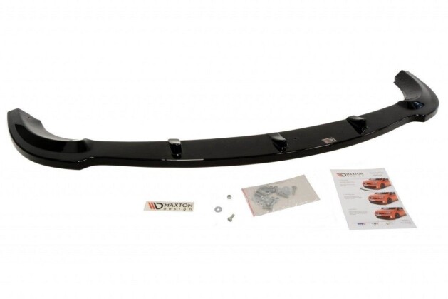 Cup Spoilerlippe Front Ansatz passend für MERCEDES SL R230 AMG schwarz Hochglanz