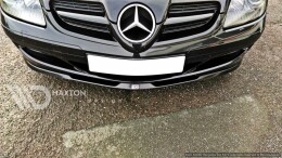 Cup Spoilerlippe Front Ansatz passend für MERCEDES SLK R171 STANDARD STOßSTANGE schwarz Hochglanz