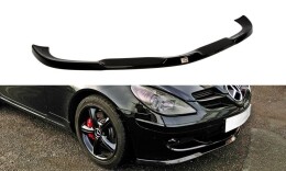 Street+ Spoilerlippe Front Ansatz passend für Mercedes SLK R171 Standard Stoßstange schwarz Hochglanz