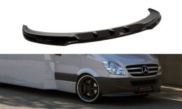 Street+ Spoilerlippe Front Ansatz passend für Mercedes Sprinter Mk2 schwarz Hochglanz