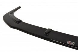 Street+ Spoilerlippe Front Ansatz V.1 passend für Mitsubishi Lancer Evo X schwarz Hochglanz