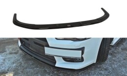 Cup Spoilerlippe Front Ansatz V.2 für Mitsubishi Lancer Evo X schwarz Hochglanz