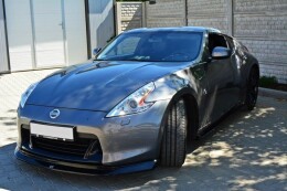 Cup Spoilerlippe Front Ansatz passend für Nissan 370Z schwarz Hochglanz