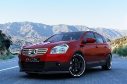 Cup Spoilerlippe Front Ansatz passend für NISSAN QASHQAI vor Facelift schwarz Hochglanz