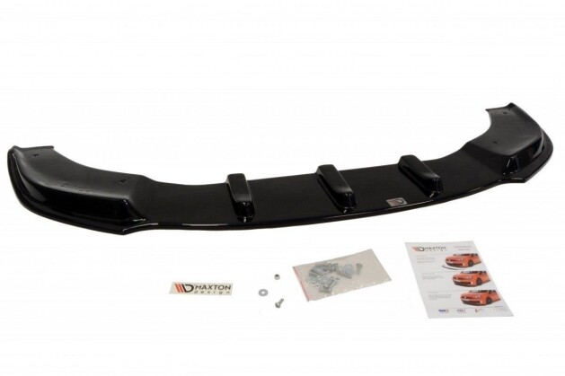 Cup Spoilerlippe Front Ansatz passend für Skoda Octavia Mk2 schwarz Hochglanz