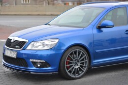 Cup Spoilerlippe Front Ansatz V.1 passend für Skoda Octavia RS Mk2 FL schwarz Hochglanz