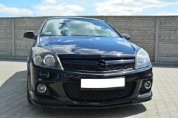 Cup Spoilerlippe Front Ansatz passend für OPEL ASTRA H OPC / VXR Nurburg schwarz Hochglanz