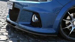 Cup Spoilerlippe Front Ansatz passend für OPEL ASTRA H OPC / VXR Nurburg schwarz Hochglanz