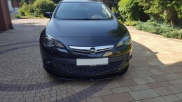 Street+ Spoilerlippe Front Ansatz passend für Opel Astra GTC schwarz Hochglanz