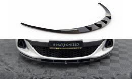 Cup Spoilerlippe Front Ansatz passend für OPEL ASTRA J OPC / VXR NÜRBURG schwarz Hochglanz