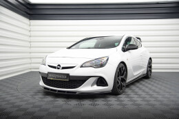 Street+ Spoilerlippe Front Ansatz passend für Opel Astra J OPC/VXR Nurburg schwarz Hochglanz