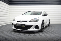 Street+ Spoilerlippe Front Ansatz passend für Opel Astra J OPC / VXR V.1 schwarz Hochglanz
