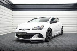 Cup Spoilerlippe Front Ansatz für Opel Astra J OPC/VXR  schwarz Hochglanz