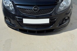 Cup Spoilerlippe Front Ansatz für Opel CORSA D NfürRBURG für OPC / VXR STOßSTANGE schwarz Hochglanz