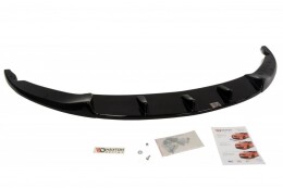 Cup Spoilerlippe Front Ansatz passend für OPEL CORSA D NÜRBURG (passend für OPC / VXR STOßSTANGE) schwarz Hochglanz