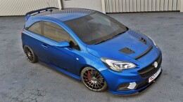 Cup Spoilerlippe Front Ansatz für OPEL CORSA E OPC/VXR NÜRBURG Carbon Look