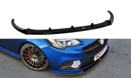 Cup Spoilerlippe Front Ansatz für Opel CORSA E OPC/VXR NfürRBURG schwarz Hochglanz