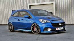 Cup Spoilerlippe Front Ansatz passend für OPEL CORSA E OPC/VXR NÜRBURG schwarz Hochglanz
