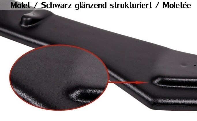 Cup Spoilerlippe Front Ansatz passend für OPEL VECTRA C (for OPC Line, nach Facelift) schwarz Hochglanz