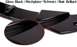 Cup Spoilerlippe Front Ansatz für Opel VECTRA C for OPC Line, nach FL schwarz Hochglanz