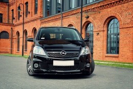 Cup Spoilerlippe Front Ansatz passend für OPEL ZAFIRA B OPC / VXR schwarz Hochglanz