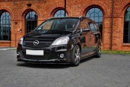 Cup Spoilerlippe Front Ansatz passend für OPEL ZAFIRA B OPC / VXR schwarz Hochglanz