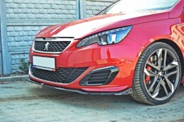 Cup Spoilerlippe Front Ansatz für v.1 PEUGEOT 308 II GTI schwarz Hochglanz