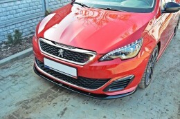 Cup Spoilerlippe Front Ansatz für v.2 PEUGEOT 308 II GTI schwarz Hochglanz
