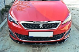 Cup Spoilerlippe Front Ansatz V.2 passend für PEUGEOT 308 II GTI schwarz Hochglanz