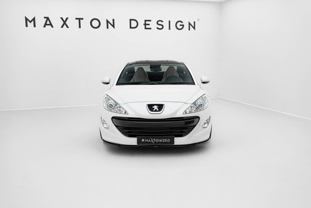 Cup Spoilerlippe Front Ansatz V.1 passend für Peugeot RCZ Mk1 schwarz Hochglanz