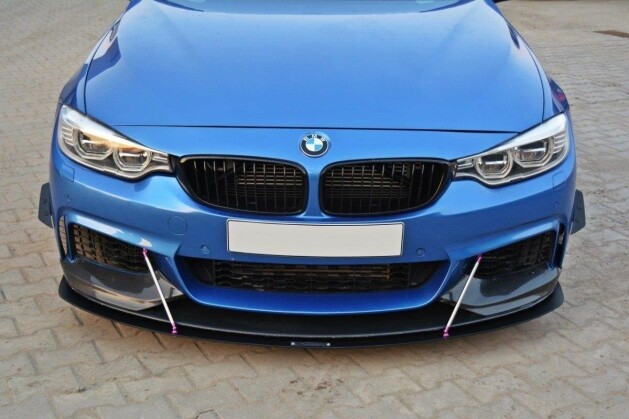 Street Pro Spoilerlippe Front Ansatz V.3 passend für BMW 4er Coupe / Gran Coupe / Cabrio M-Paket F32 / F36 / F33