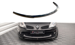 Cup Spoilerlippe Front Ansatz passend für RENAULT CLIO III RS schwarz Hochglanz
