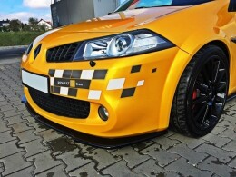 Cup Spoilerlippe Front Ansatz passend für RENAULT MEGANE II RS schwarz Hochglanz