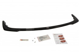 Cup Spoilerlippe Front Ansatz passend für RENAULT MEGANE II RS schwarz Hochglanz