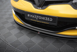 Cup Spoilerlippe Front Ansatz passend für RENAULT MEGANE 3 RS v.1 schwarz Hochglanz