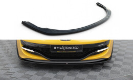Cup Spoilerlippe Front Ansatz passend für RENAULT MEGANE 3 RS v.2 schwarz Hochglanz