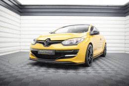Cup Spoilerlippe Front Ansatz passend für RENAULT MEGANE 3 RS v.2 schwarz Hochglanz